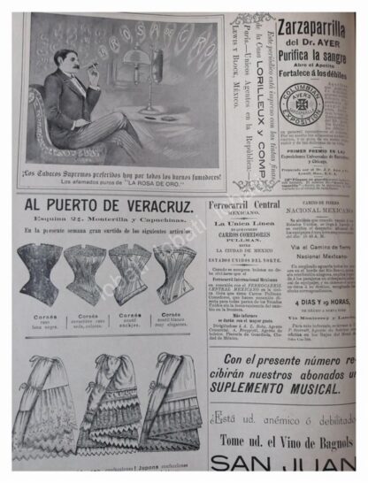 CARTEL PUBLICITARIO ANTIGUO DE 1896 ORIGINAL