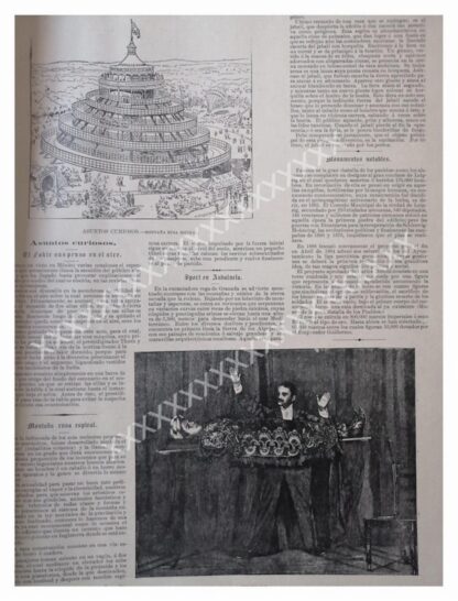 NOTA DE PRENSA 1896 MONTAÑA RUSA EN ESPIRAL. ETC