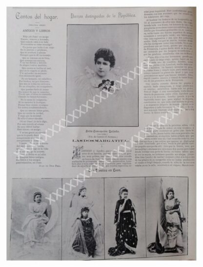 NOTA PRENSA ANTIGUA 1896 DOLORES FRANCO PEÑA ETC