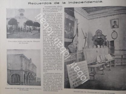 CARTEL ANTIGUO ORIGINAL DE RECUERDAN LUGARES DE LA INDEPENDENCIA 1899/ LDM - Imagen 3