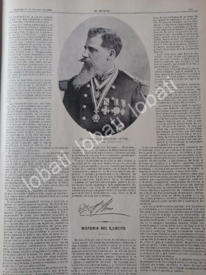 CARTEL ANTIGUO ORIGINAL DE NOTA DEL GENERAL. BERNARDO REYES 1899 /MLT / PLT