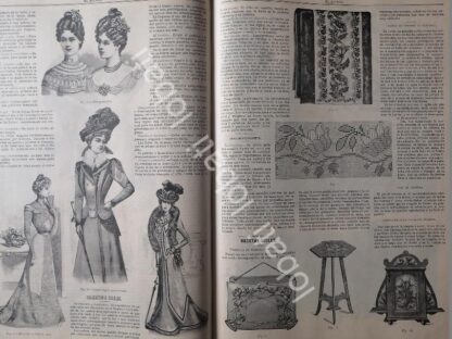 GACETA ANTIGUA DE MODAS 1899. " PAGINAS DE LA MODA " /64 - Imagen 4