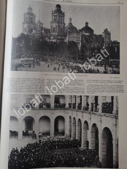 CARTEL ANTIGUO ORIGINAL DE MANIFESTACIONES EN APOYO A PORFIRIO DIAZ 1899 D.F / PLT LDM - Imagen 6