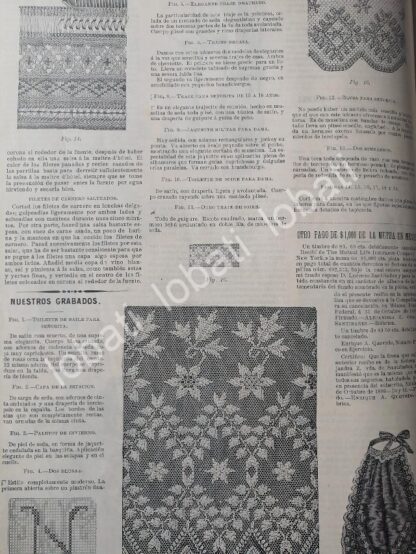 GACETA ANTIGUA DE MODAS 1899. " PAGINAS DE LA MODA " /65 - Imagen 5