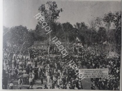 CARTEL ANTIGUO ORIGINAL DE MANIFESTACION EN MONTERREY EN APOYO A PORFIRIO DIAZ 1899 - Imagen 3