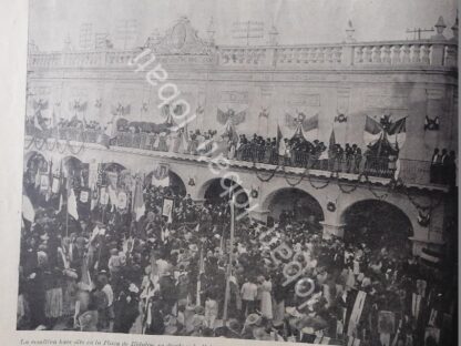 CARTEL ANTIGUO ORIGINAL DE MANIFESTACION EN MONTERREY EN APOYO A PORFIRIO DIAZ 1899 - Imagen 5