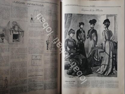 GACETA ANTIGUA DE MODAS 1899. " PAGINAS DE LA MODA " /67 - Imagen 2