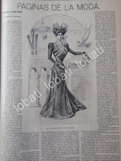 GACETA ANTIGUA DE MODAS 1899. " PAGINAS DE LA MODA " /52