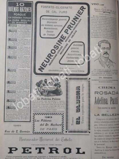 CARTEL ANTIGUO ORIGINAL DE CARTEL PUBLICITARIO DEL SIGLO 19. 1899