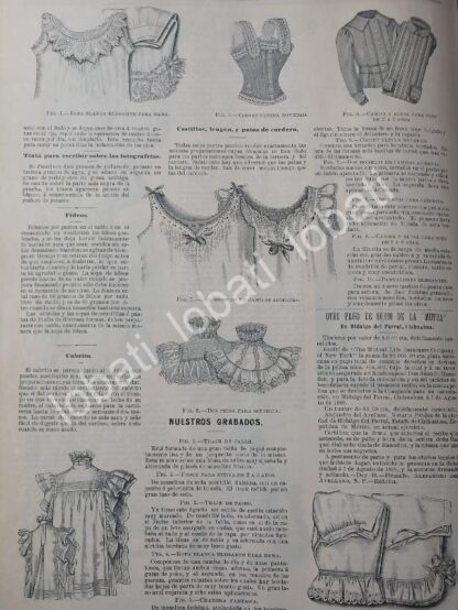 GACETA ANTIGUA DE MODAS 1899. " PAGINAS DE LA MODA " /56 - Imagen 2