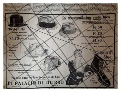 PUBLICIDAD ANTIGUA TIENDA EL PALACIO DE HIERRO 1912 /136