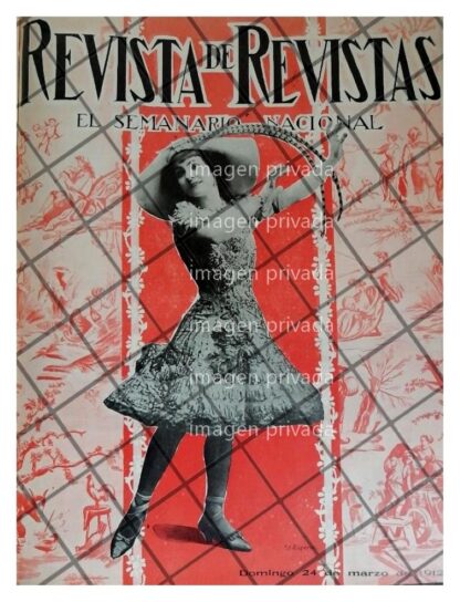 PORTADA ANTIGUA LA ACTRIZ MARIA CONESA 1912