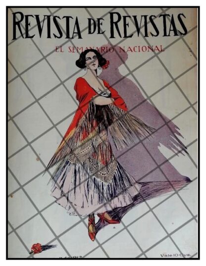 PORTADA ANTIGUA 1912 BAILADORA FLAMENCA