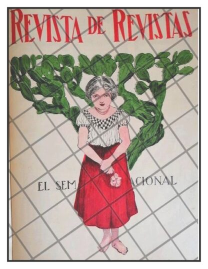 PORTADA ANTIGUA 1912 NIÑA INDIGENA Y NOPALERA