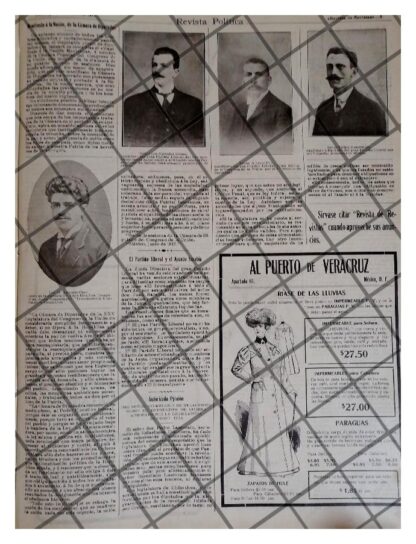 AFICHE RETRO MANIFIESTO A LA NACION Y PARTIDO LIBERAL 1912