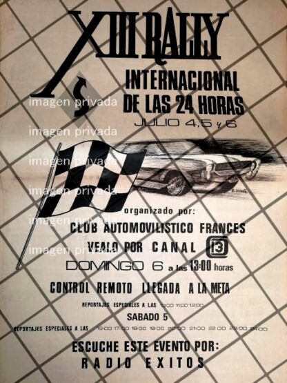 PUBLICIDAD RETRO. 13 RALLY INTERNACIONAL 1969 CANAL 13