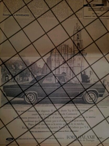 CARTEL RETRO FORD GALAXIE 500 1964. T POSTER