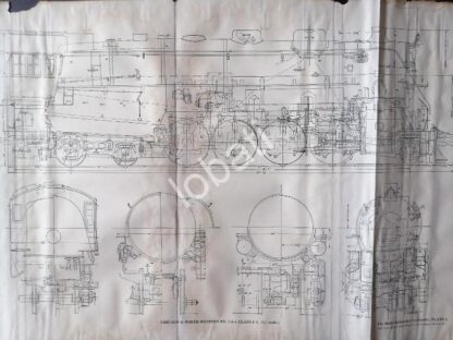 GRABADO ANTIGUO LOCOMOTORA CLASE J4 1928 / A10