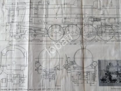 GRABADO ANTIGUO LOCOMOTORA CLASE MT-3 1928 / A12 - Imagen 4