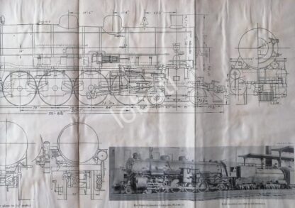 GRABADO ANTIGUO LOCOMOTORA CLASE MT-3 1928 / A12 - Imagen 2