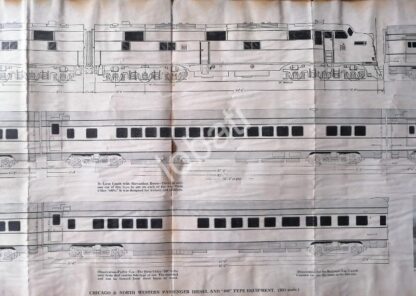 GRABADO ANTIGUO TREN CHICAGO DIESEL 400 1928 / A4 - Imagen 3