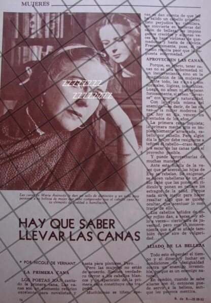 AFICHE ANTIGUO MARIA SUNSOLO MORAND 1952