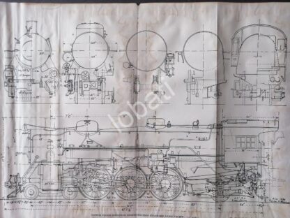 GRABADO ANTIGUO LOCOMOTORA U.S. L. PACIFIC 1928 / A8