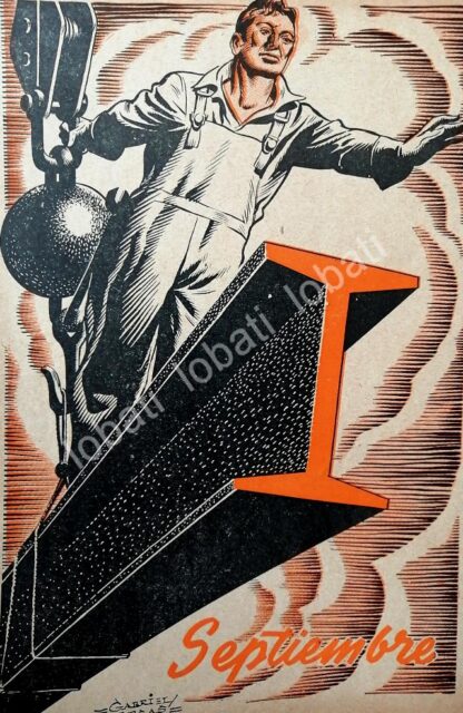 CARTEL ANTIGUO ORIGINAL DE AFICHES FUNDIDORA MONTERREY DIBUJOS DE GABRIEL VARGAS 1940 - Imagen 10