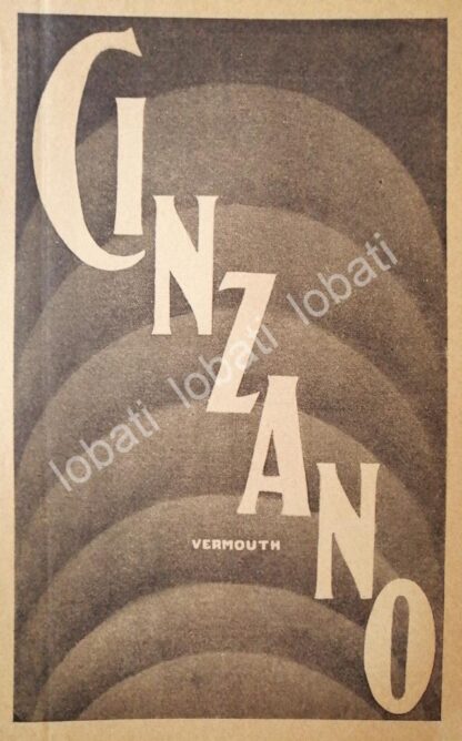 CARTEL ANTIGUO ORIGINAL DE VINOS CINZANO VERMOUTH AÑOS 20s /430