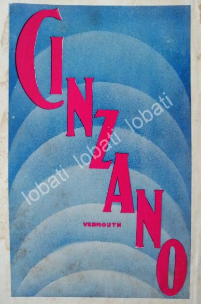 CARTEL ANTIGUO ORIGINAL DE VINOS CINZANO 1920s /419