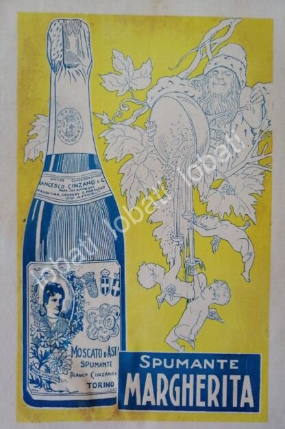 CARTEL ANTIGUO ORIGINAL DE AFICHE ART NOUVEAU VINOS CINZANO 1920s /440