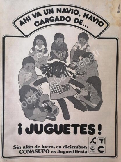 CARTEL ANTIGUO ORIGINAL DE CONASUPO Y JUGUETIFIESTA 1980 /1