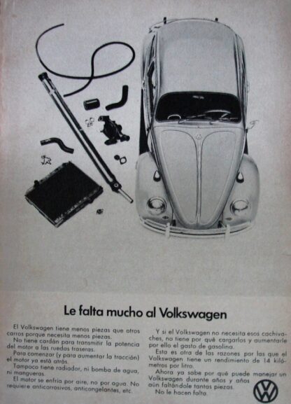 CARTEL ANTIGUO ORIGINAL DE AUTOS VOLKSWAGEN VOCHO 1969 /690