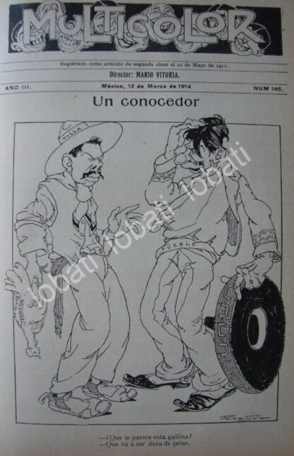 PORTADA ANTIGUA ORIGINAL  PANCHO VILLA 1914. POR PEREZ SOTO