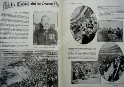 CARTEL ANTIGUO ORIGINAL DE CORRIDA EN LA PLAZA EL TOREO Y PORFIRIO DIAZ 1909