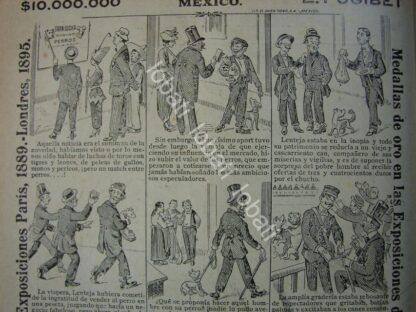 CARTEL ANTIGUO ORIGINAL DE AFICHE TIRA COMICA DE CIGARRERA EL BUEN TONO 1914 /278 - Imagen 2