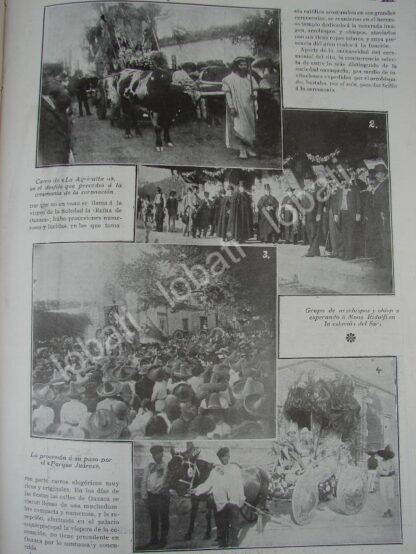 CARTEL ANTIGUO ORIGINAL DE CORONACION DE LA VIRGEN DE LA SOLEDAD EN OAXACA 1909 /RLG - Imagen 3