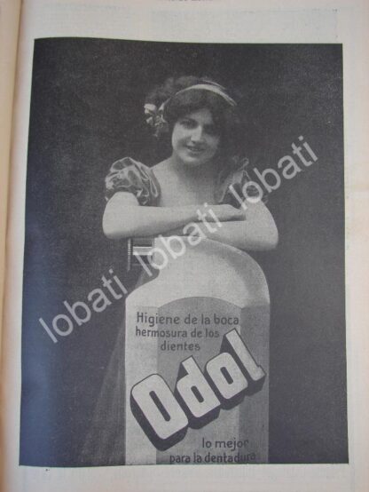 CARTEL ANTIGUO ORIGINAL DE CREMA DENTAL ODOL 1910 /No74