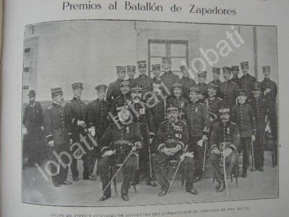 CARTEL ANTIGUO ORIGINAL DE PREMIAN A ZAPADORES POR INCENDIO EN DOS BOCAS 1909 /MILITARIA - Imagen 2