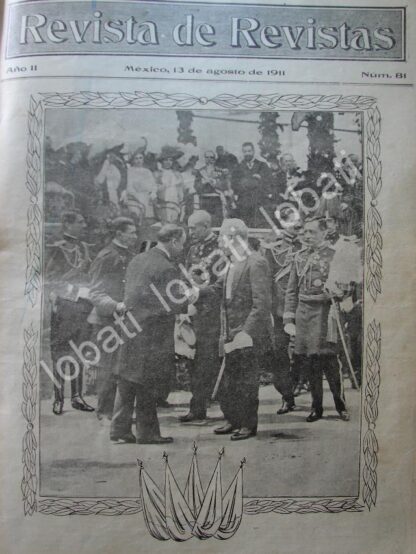 PORTADA ANTIGUA ORIGINAL  1911 LEON DE LA BARRA Y MILITARES /PLT