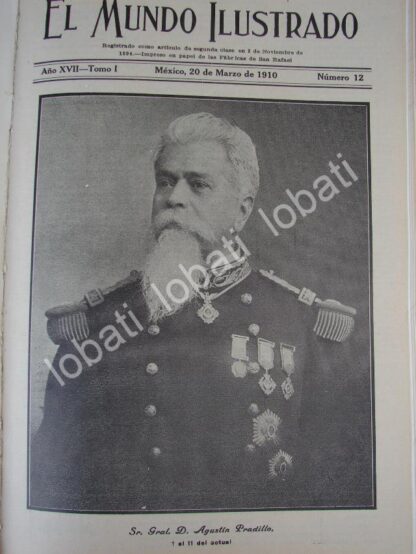 PORTADA ANTIGUA ORIGINAL  1910 MUERTE EL GENERAL. AGUSTIN PRADILLO /MLT /PLT