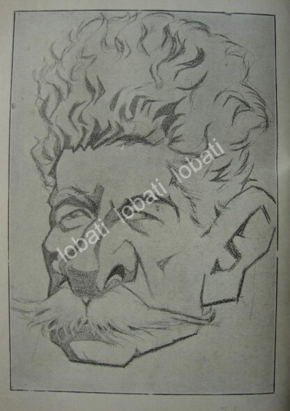 CARICATURA ANTIGUA 1914 LUIS TERRAZAS CUILTY / PLT