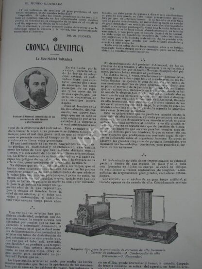 CARTEL ANTIGUO ORIGINAL DE Jacques Arsène D'Arsonval INVENTA EL DESFIBRILADOR 1909 / CIENCIA