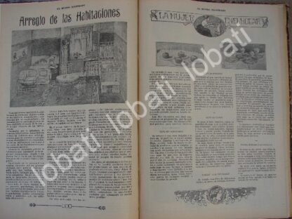 GACETA, REVISTA ANTIGUA " PAGINAS FEMENINAS" 1910 /72 - Imagen 2