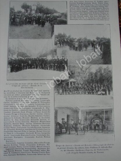 CARTEL ANTIGUO ORIGINAL DE REPORTAJE 1909 ESTADO DE MEXICO, GOBIERNO, LUGARES, ESCUELA NORMAL ETC. - Imagen 5