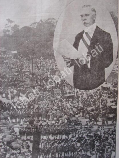 PORTADA ANTIGUA ORIGINAL  1911 EL PRESIDENTE Y DESFILE MILITAR AV. JUAREZ - Imagen 2