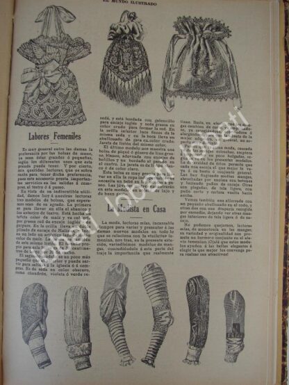 GACETA, REVISTA ANTIGUA " PAGINAS FEMENINAS" 1910 /73 - Imagen 3