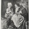 GRABADO ANTIGUO 1897 UN VIEJO MAESTRO, POR: Friedrich August von Kaulbach