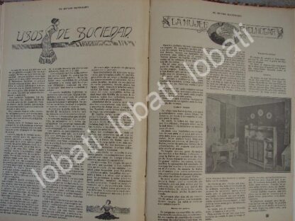 GACETA, REVISTA ANTIGUA " PAGINAS FEMENINAS" 1910 /74 - Imagen 3