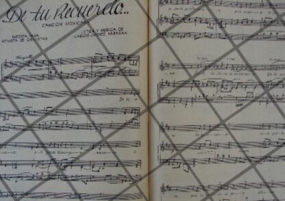 PARTITURA ANTIGUA INEDITA CARLOS JIMENEZ NAVARAK 1937